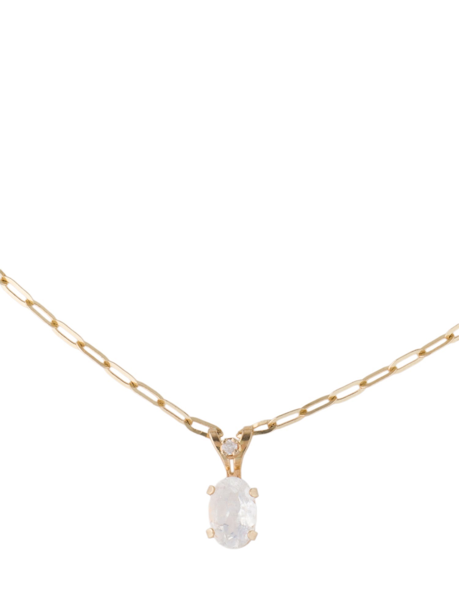 Bracelet 14K Moonstone Labradorite & Diamond Charm Bracelet